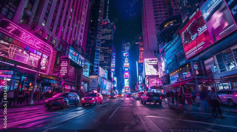 Fototapeta premium Urban Nightlife Scene