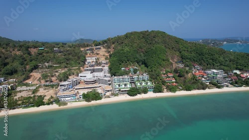 Aerial view of Panwa beach in Phuket, Thailand photo