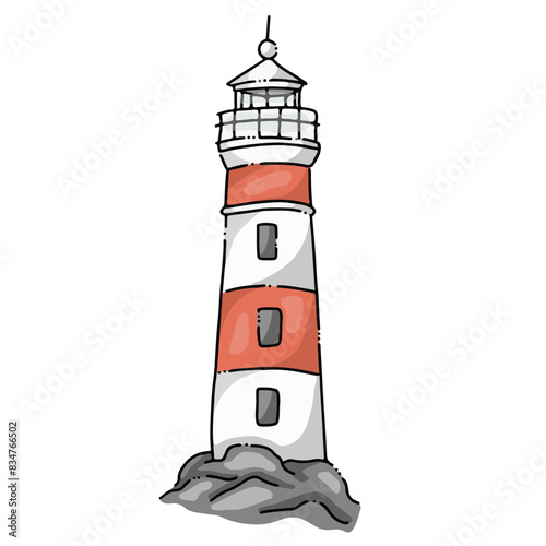 Illustration d'un phare breton