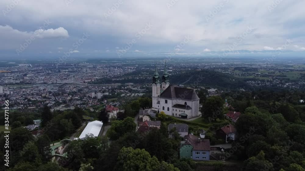 The church on Mount Pöstlingberg in Linz Urfahr in Upper Austria The church on Mount Pöstlingberg in Linz Urfahr in Upper Austria