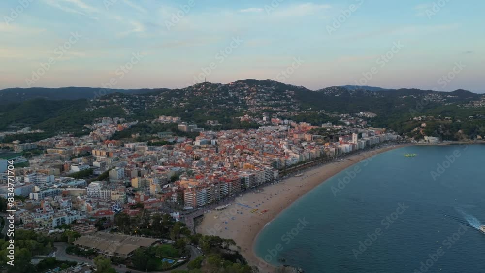 Lloret de Mar, Spain: Aerial view of resort town on Costa Brava near Barcelona Lloret de Mar, Spain: Aerial view of resort town on Costa Brava near Barcelona