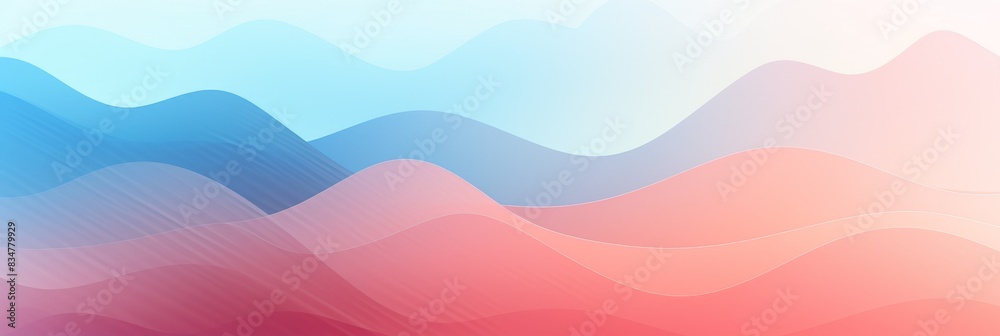 Abstract background with flowing pink and peach gradients, horizontal image featuring smooth, wavy lines and a warm, soft aesthetic, ideal for a banner with space for text

Abstract gradient design, 
