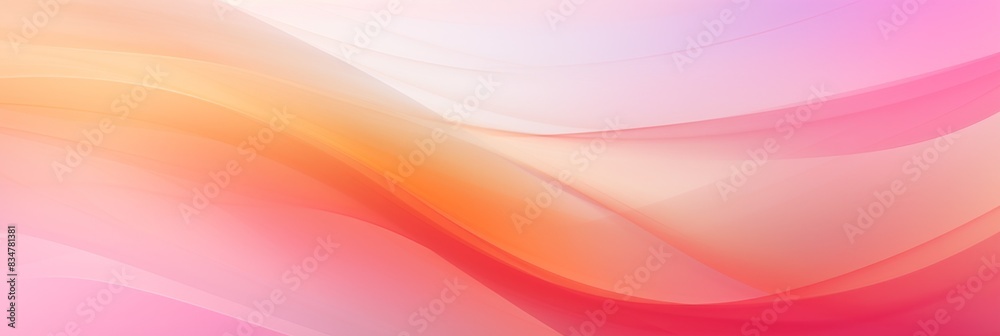 Abstract background with flowing pink, orange, and yellow gradients, horizontal image with soft, blur wavy lines and a light, airy feel, ideal for a banner with space for text
Abstract background with flowing pink, orange, and yellow gradients, horizontal image with soft, blur wavy lines and a light, airy feel, ideal for a banner with space for text