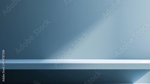 Wallpaper Mural minimalistic blue room background wuth light and shadow. Torontodigital.ca