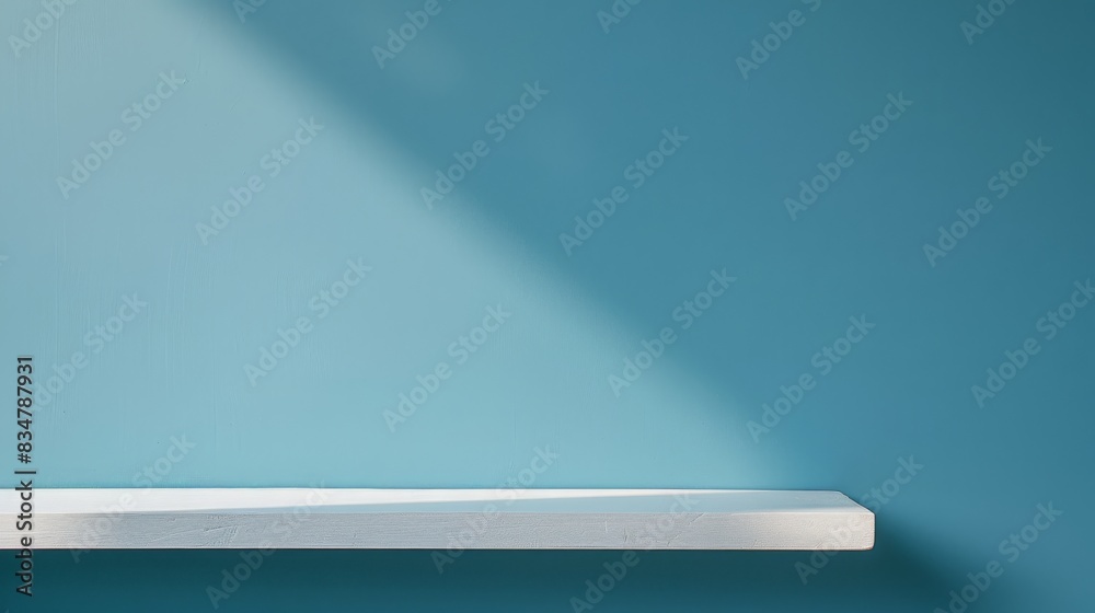 minimalistic blue room background wuth light and shadow. minimalistic blue room background wuth light and shadow.