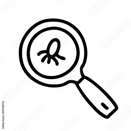 Lupe Insekt Bakterien viren Symbol 