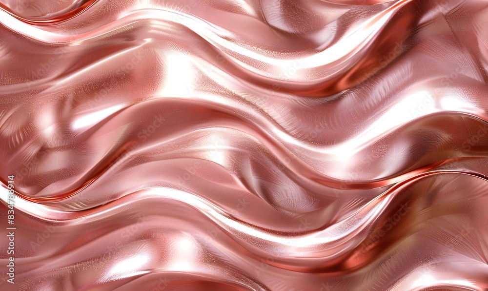 delicate rose gold metal, Generative AI delicate rose gold metal, Generative AI