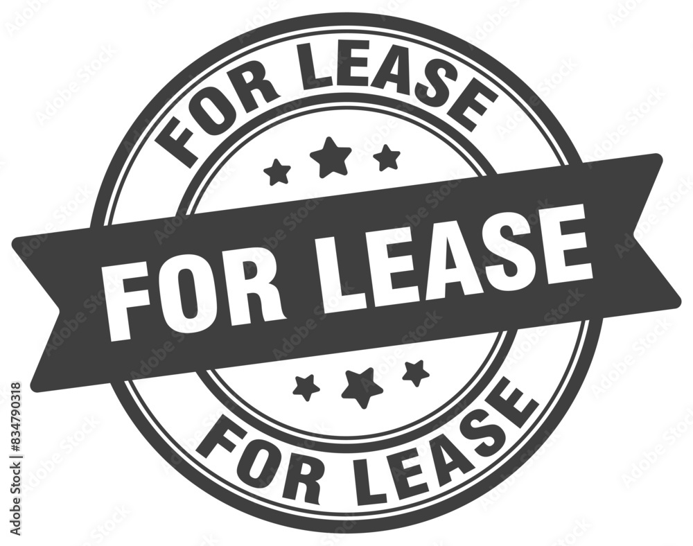 for lease stamp. for lease label on transparent background. round sign for lease stamp. for lease label on transparent background. round sign