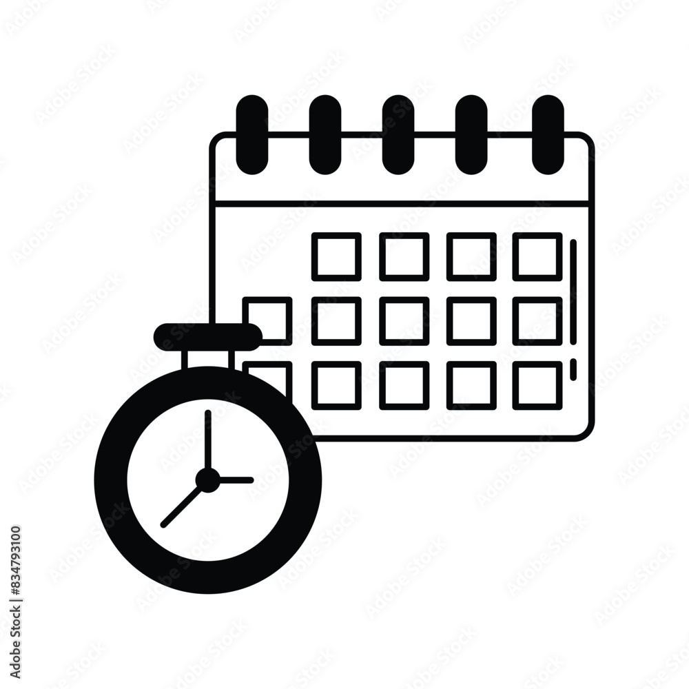calender icon with white background vector stock illustration calender icon with white background vector stock illustration