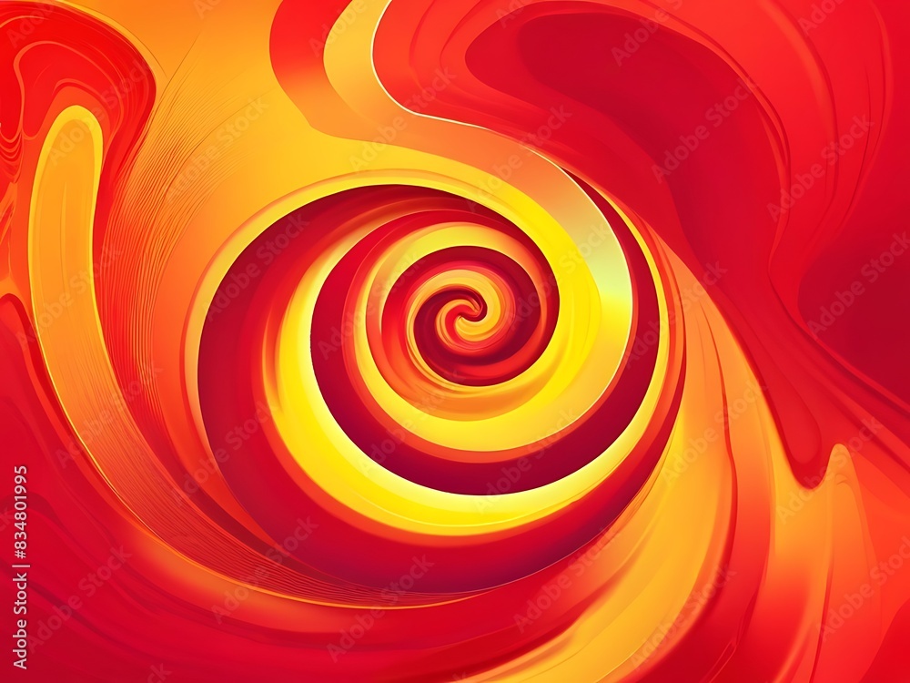Radiant Swirls A Dynamic Abstract Artwork Bursting with Red and Yellow Hues Radiant Swirls A Dynamic Abstract Artwork Bursting with Red and Yellow Hues