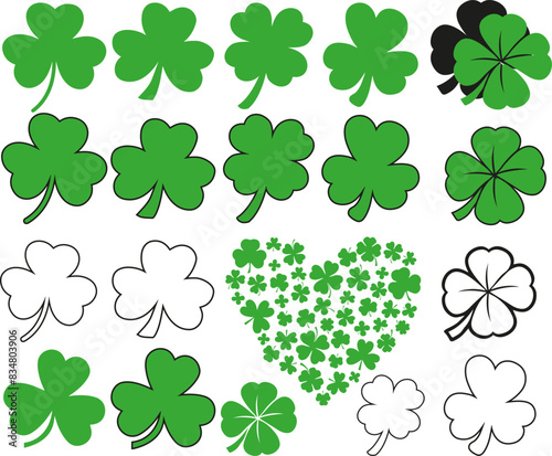Shamrock Lucky Clover Four Leaf Vector