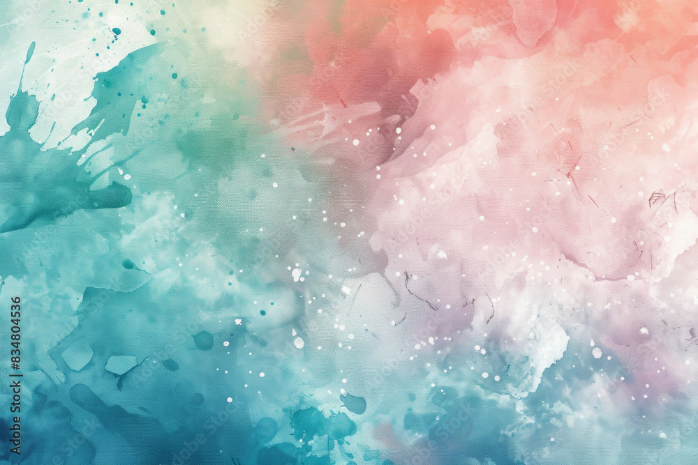Fototapeta premium A minimalist watercolor splash with soft edges and a modern, pastel color scheme. 