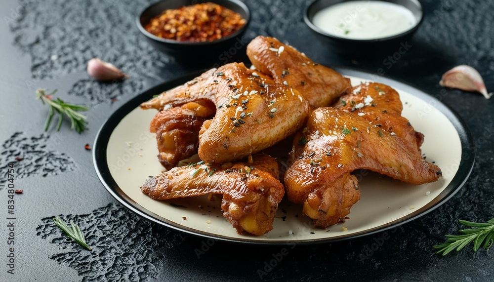 wings with sauce wings with sauce