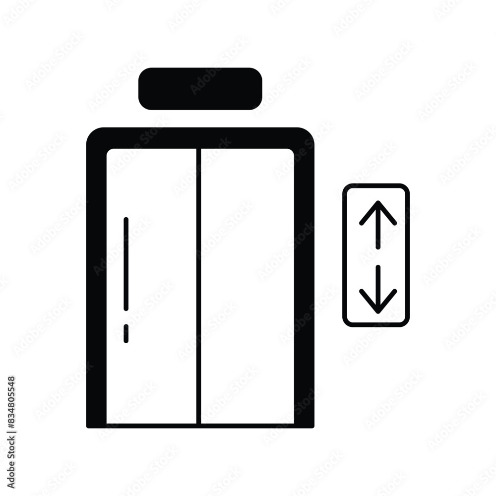 elevator icon with white background vector stock illustration elevator icon with white background vector stock illustration