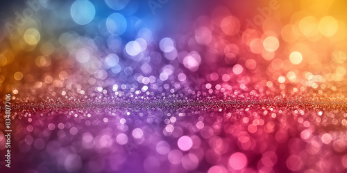 Abstract Christmas background, holiday bokeh light blurred background