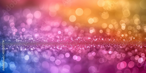 Abstract Christmas background, holiday bokeh light blurred background