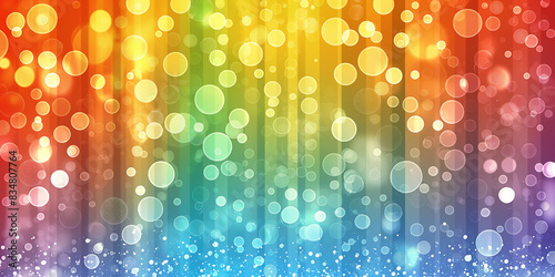 Abstract Christmas background, holiday bokeh light blurred background