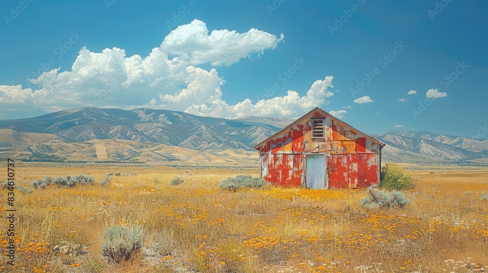 old barn in the mountains old barn in the mountains