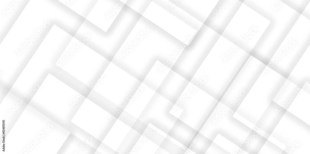 Abstract white line with square shape shadow background. vector illustration, White Business Style Vector Abstract Elegant white and grey Background. Abstract white Pattern.