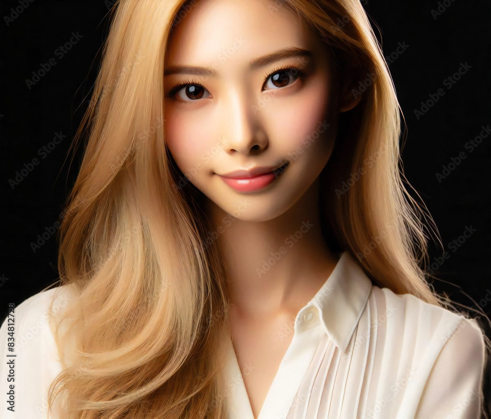 白いブラウスの美女 白いブラウスの美女