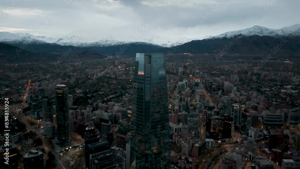 Top Building Santiago de Chile Winter Providencia Top Building Santiago de Chile Winter Providencia