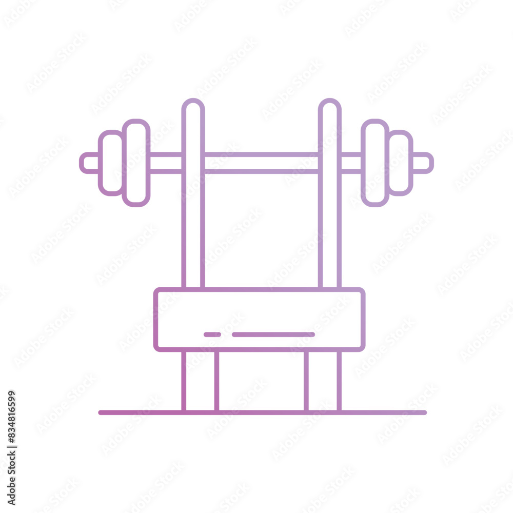 gym icon with white background vector stock illustration gym icon with white background vector stock illustration