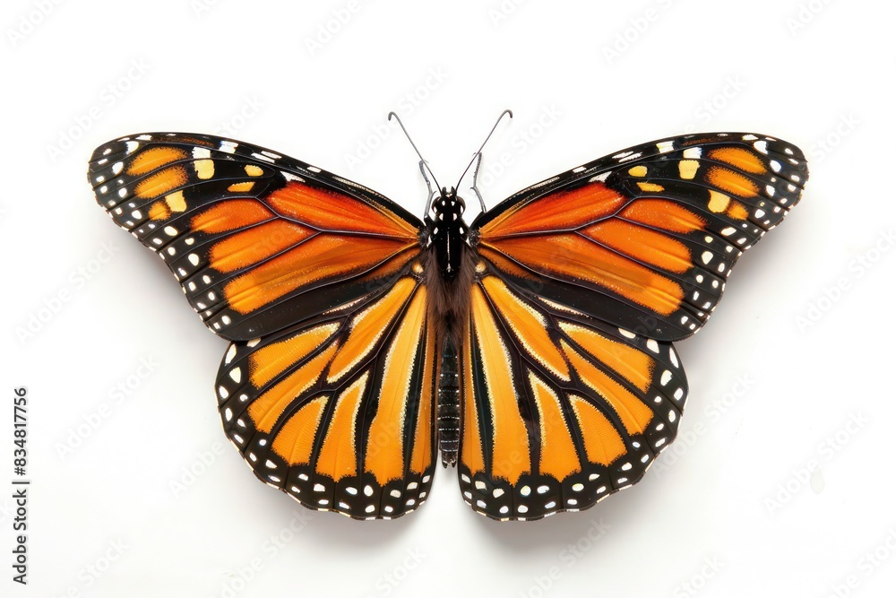 Naklejka premium butterfly on a white