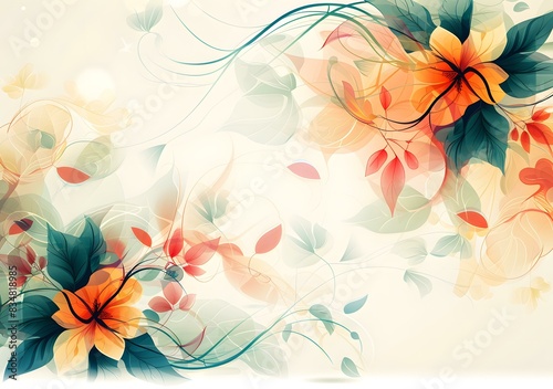 Hand-painted Floral Background Image