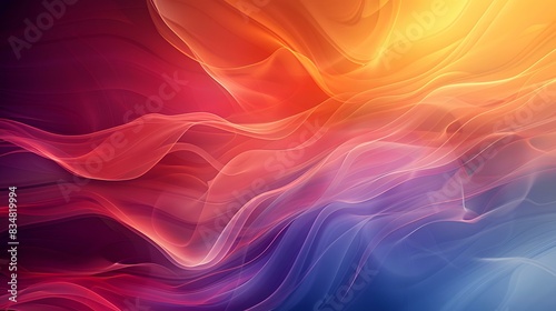 Wallpaper Mural Wavy Gradient Torontodigital.ca