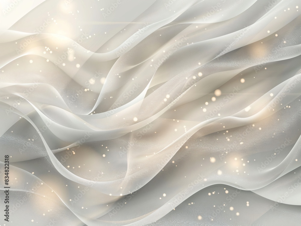 Obraz premium White fabric close-up with light