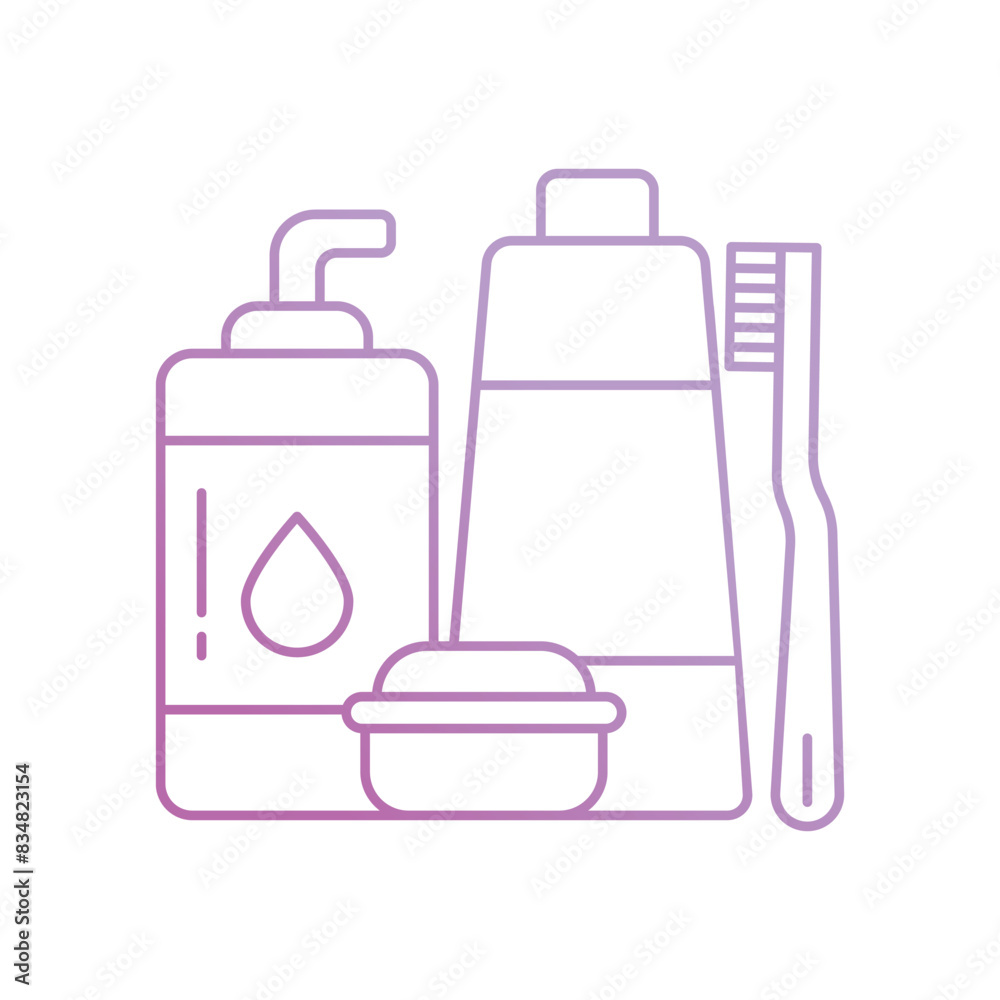 toiletries icon with white background vector stock illustration toiletries icon with white background vector stock illustration