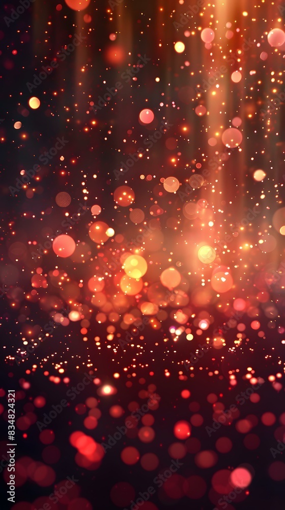 Obraz premium Red bokeh background