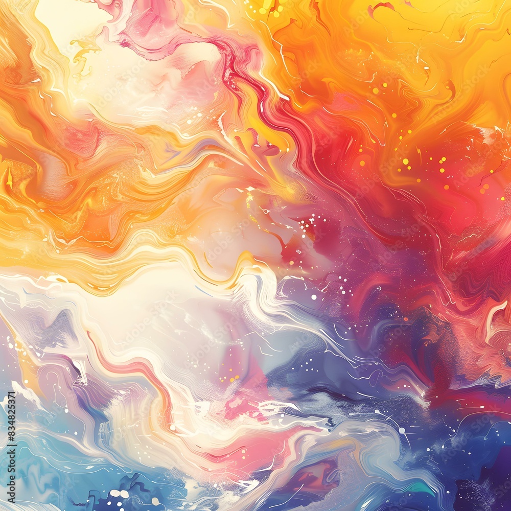 Colorful abstract painting Colorful abstract painting