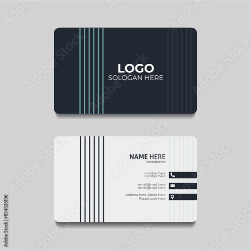 Minimal business card design