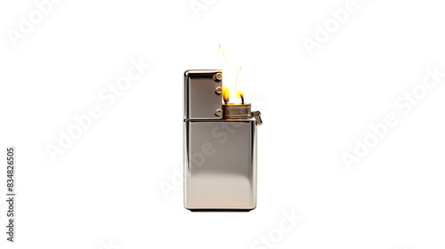 a lighter with flames on it photo