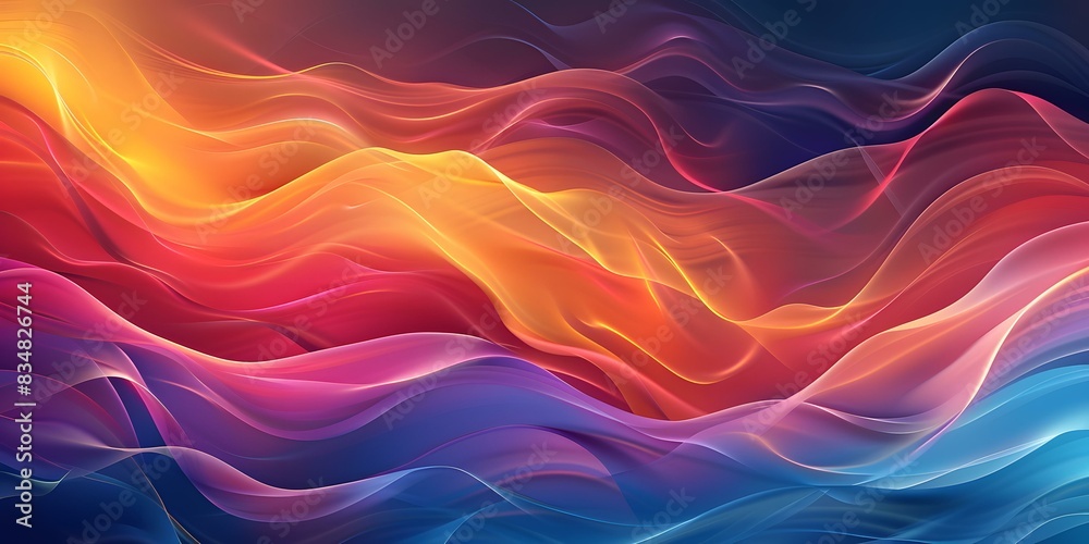 Wavy vibrant abstract background Wavy vibrant abstract background