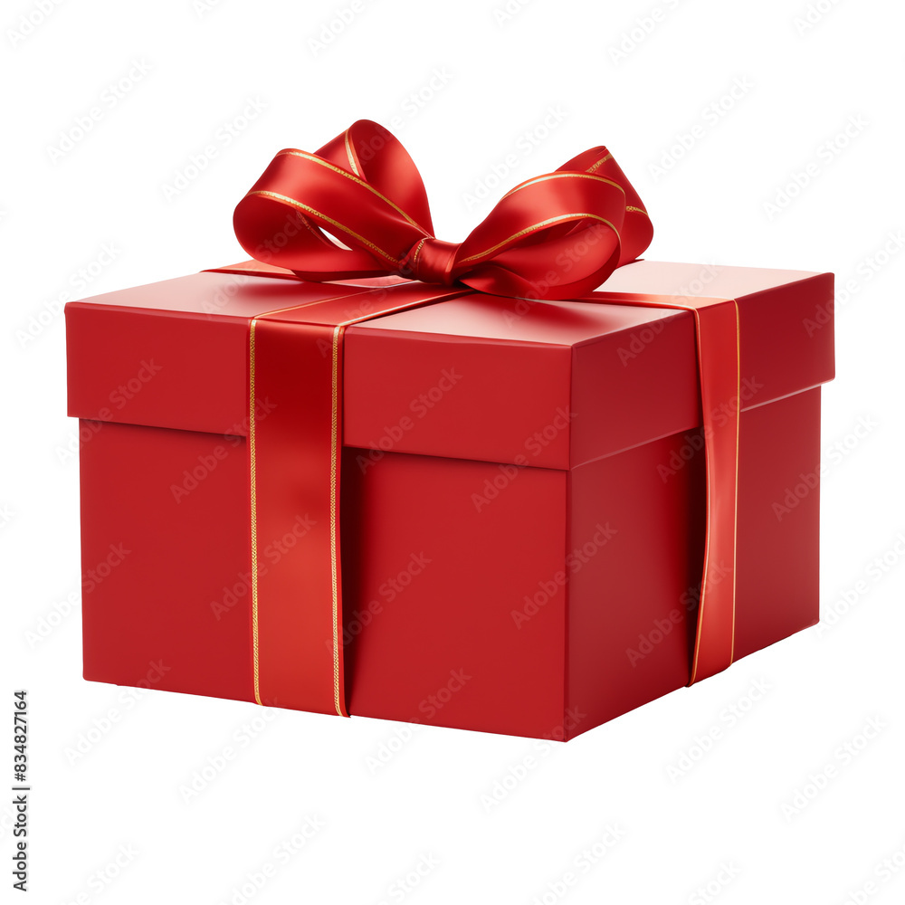 Fototapeta premium a red box with a bow