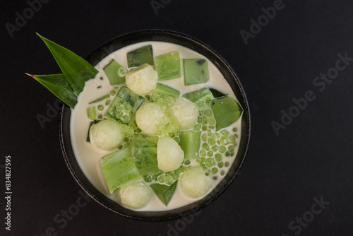 Melon Sago Jelly Drink Dessert. 