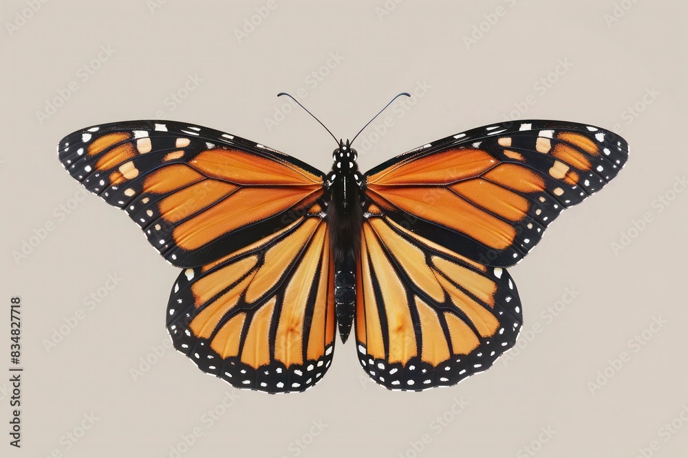 Naklejka premium butterfly on a flower