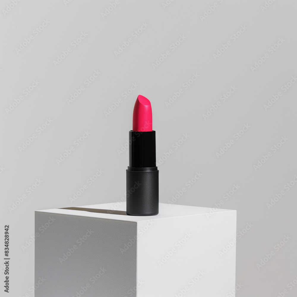beautiful latex lipstick, on a soft white background, Ai Generated Images