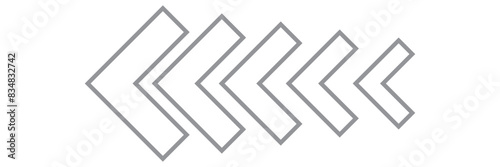 Arrow icon. Set black arrows symbols. Blend effect. Vector isolated on white background
