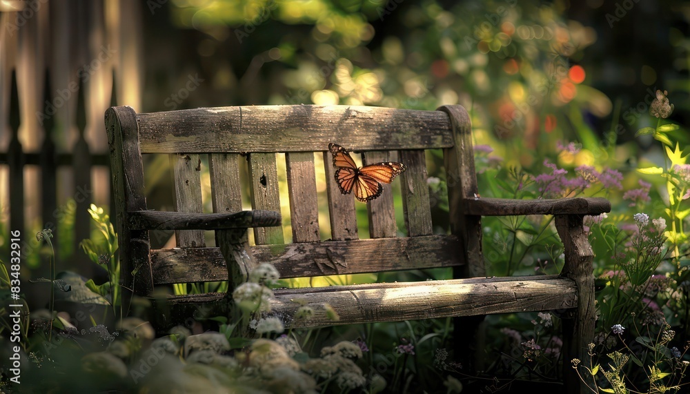 Naklejka premium old bucket on a farm