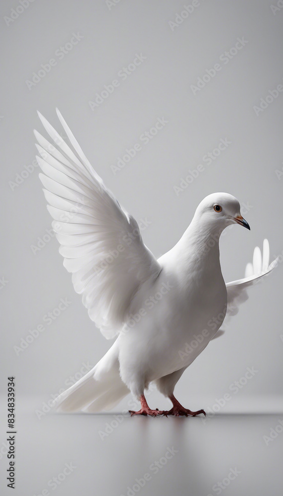 White dove isolated on transparent background White dove isolated on transparent background
