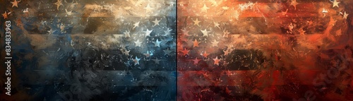 American Flag Celebrations Memorial Day, 4th of July, and Labour Day Generative AI