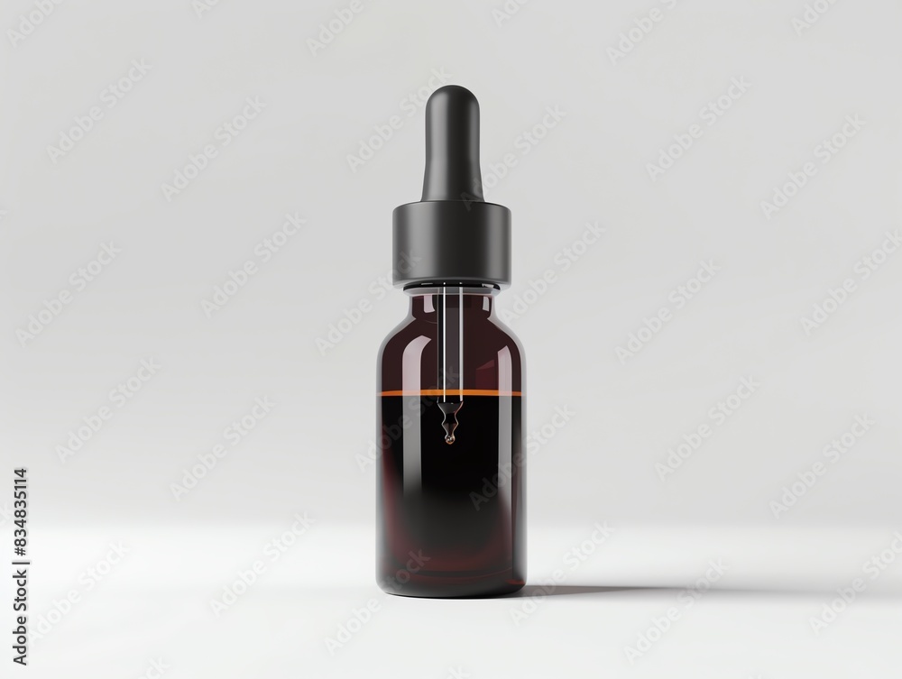 A 3D render of a scalp treatment serum with a precision applicator A 3D render of a scalp treatment serum with a precision applicator