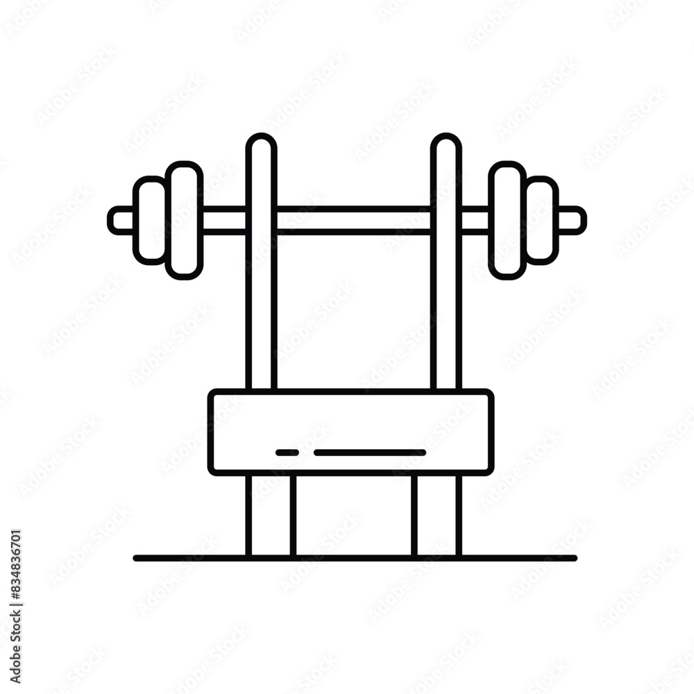 gym icon with white background vector stock illustration gym icon with white background vector stock illustration