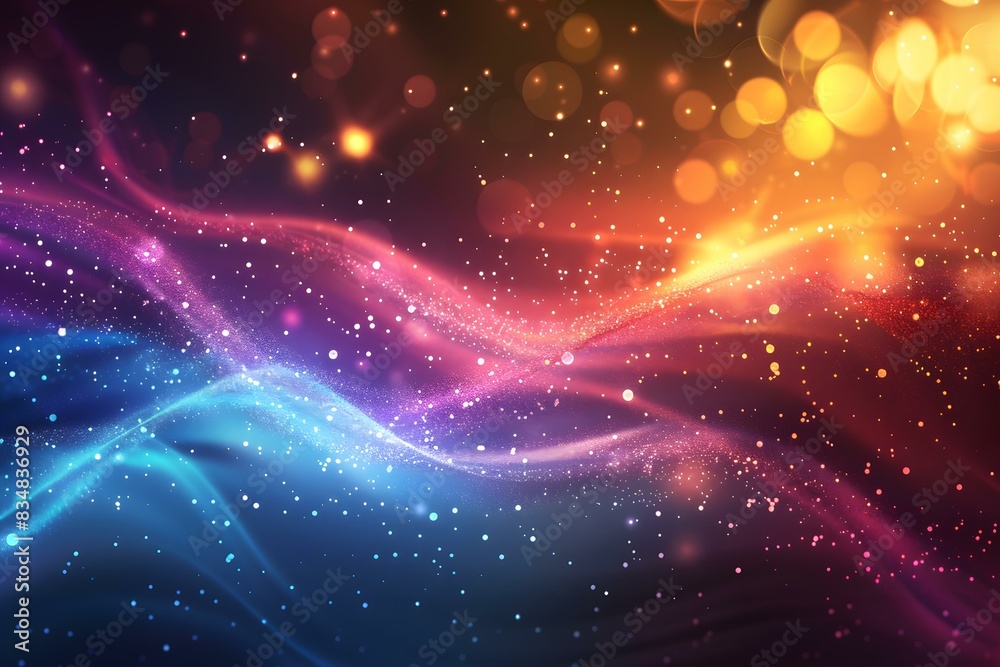 Colorful lights flowing Colorful lights flowing