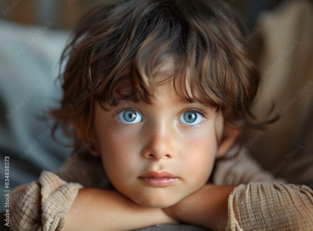 Portrait of a young boy with beautiful blue eyes Portrait of a young boy with beautiful blue eyes