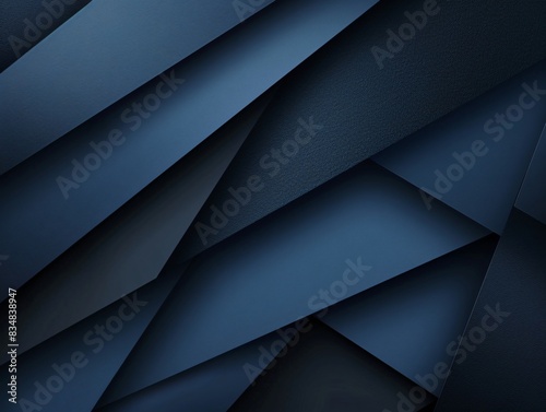 Detail of a navy blue wall with multiple dark blue papers