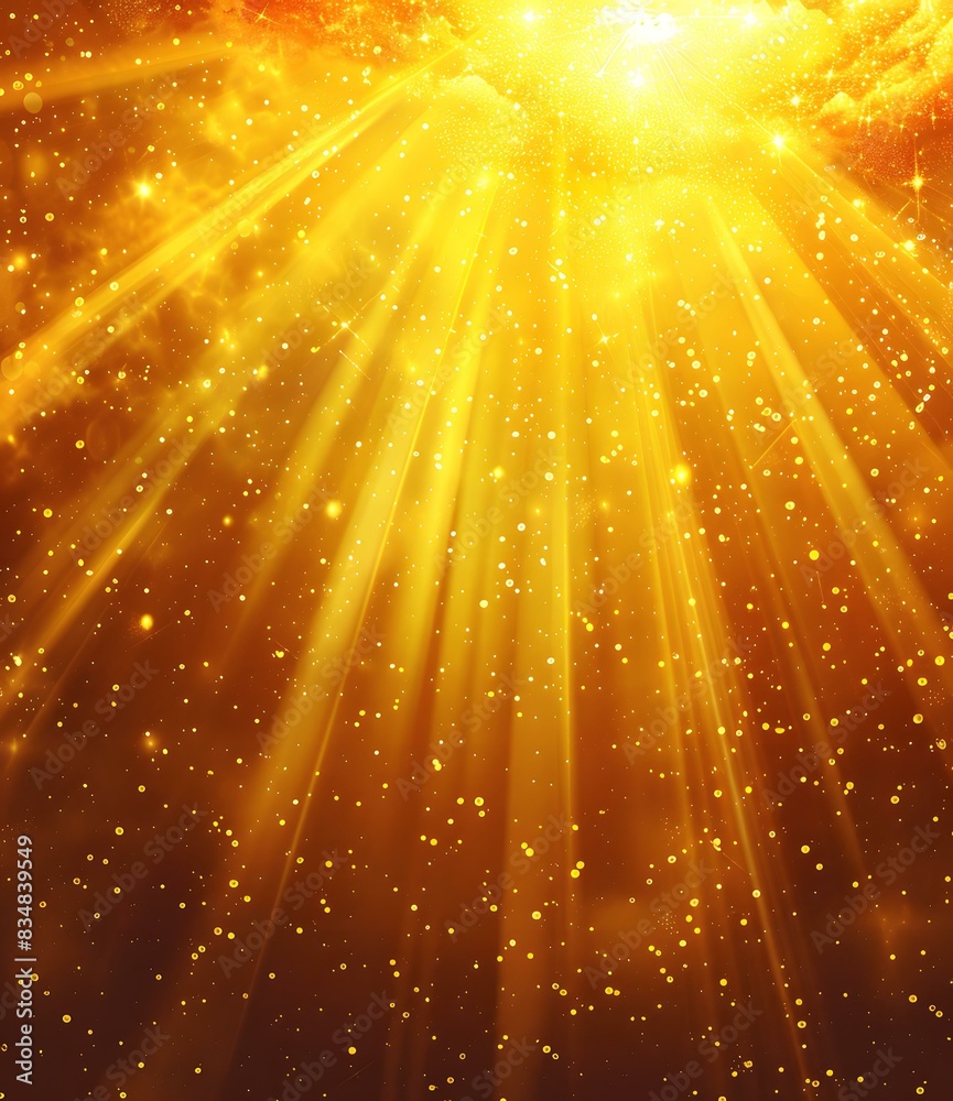 Golden rays of light from heaven Golden rays of light from heaven